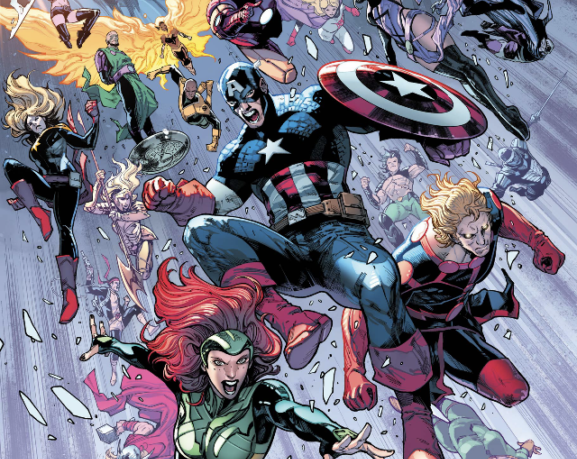 A small section of the cover of AXE Judgment Day Avengers/X-Men #1